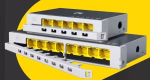 Switch Gigabit Ethernet ST108GD con bloqueo de seguridad